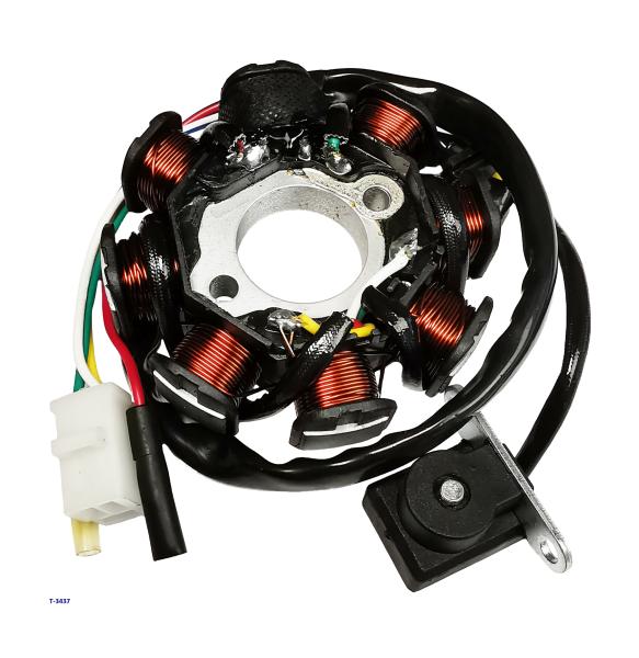 Zündplatte Scooter 50 GY6 5-Kabel, 2. Version