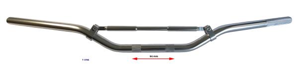 Downhill Lenker Enduro mit Strebe, titanium, 820mm, D=22mm