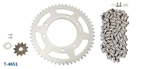 „Aktion“ Antriebssatz Kettensatz mit verstärkter Kette Z11-53 420 Derbi Senda R DRD 2011-, Aprilia RX 2011-, Gilera RCR 2011-