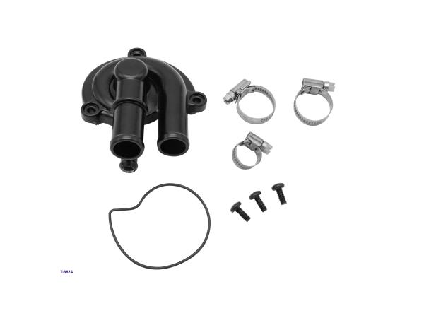 Wasserpumpendeckel Scooter 125-300 Piaggio schwarz matt