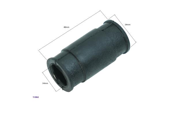 Auspuffverbindungsgummi PIAGGIO, Sekundärluftrohr, Auspuff