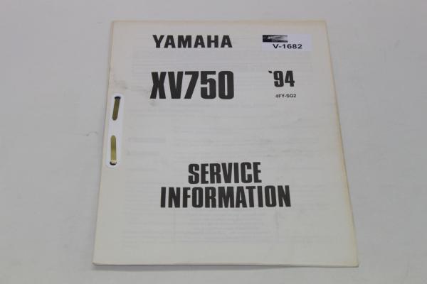 Yamaha XV750, 94, 4FY-SG2, Service Information, Stand 11/93