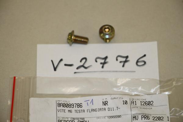 MV Agusta Brutale 1078RR, 09, 2x VITE M6 TESTA FLANGIATA D11.7-, 8A0089786