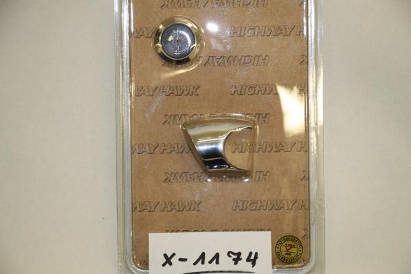 Lenker Uhr mit schwarzen Zifferblatt, Highway Hawk 54-260