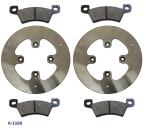 Bremsenkit komplett hinten Microcar 2.Ausführung 168mm 4-Loch