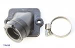 Ansauggummi Motor-Vergaser Scooter Piaggio, gewinkelt 23mm für Dellorto PHVA, PHBG, Malossi