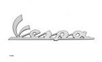 Schriftzug "Vespa" 100x30mm